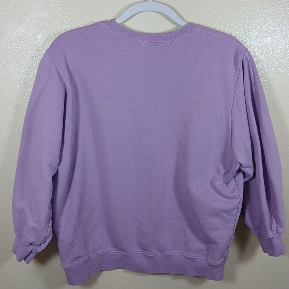 AGOLDE THORA SWEATSHIRT IN LUNAR PURPLE size Large - Picture 5 of 11